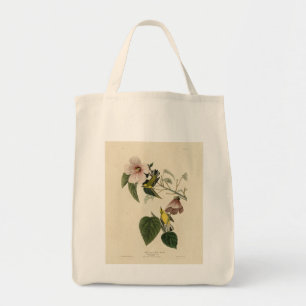 Blue-winged Yellow Warbler - Audubon Birds America Tote Bag