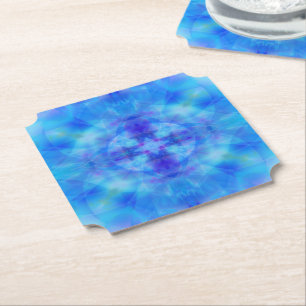 Blue Wings Paper Coaster