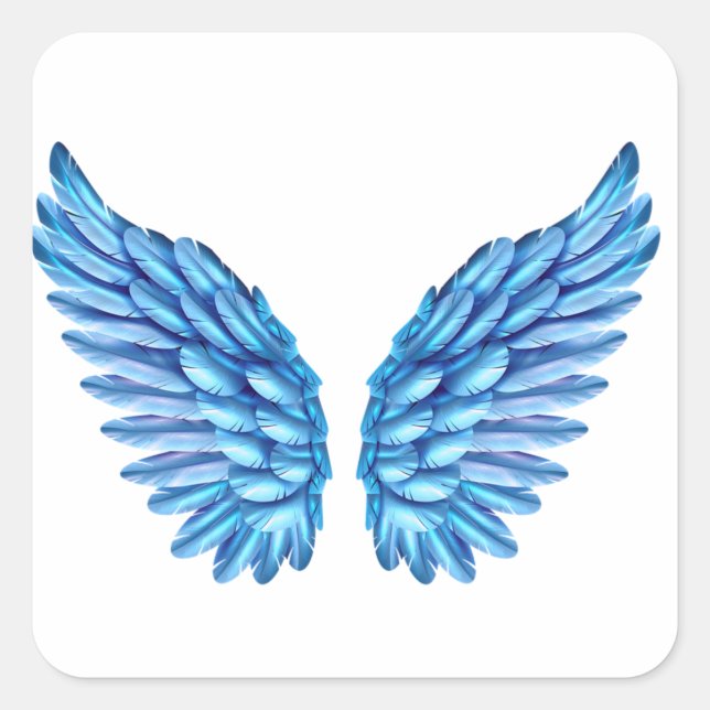 Blue Wings Sticker (Front)