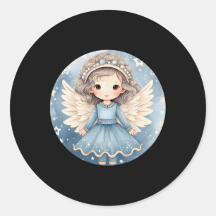 Blue Winter Accessories For Women Cute Christmas A Classic Round Sticker