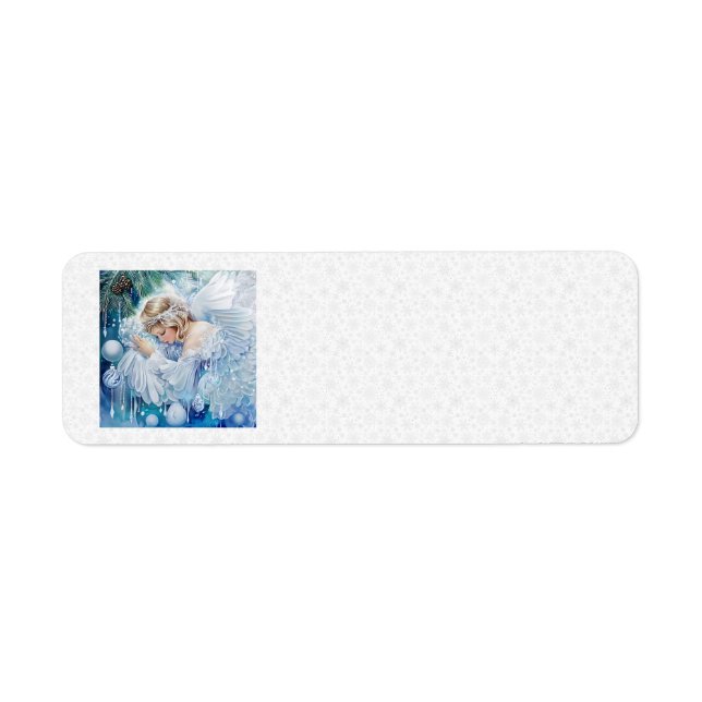Blue Winter Address Labels (Front)