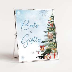 Blue Winter Baby It's Cold Outside Books and Gifts Poster