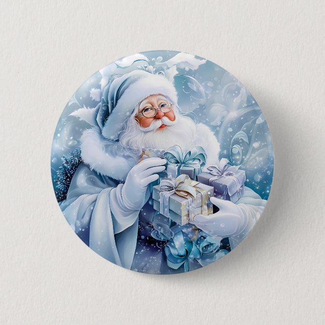 Blue Winter Button (Front)