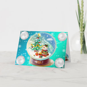 Blue Winter Card