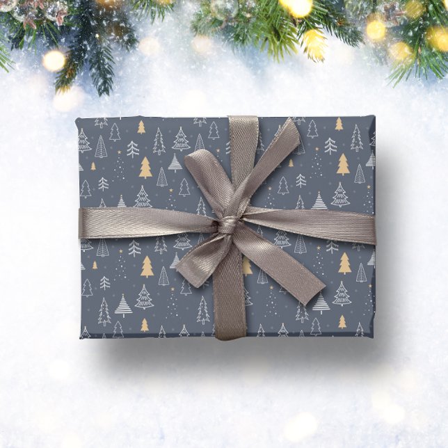 Blue Winter Christmas Wrapping Paper (Creator Uploaded)