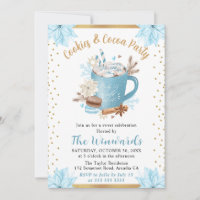 Blue Winter Cookies & Cocoa Party