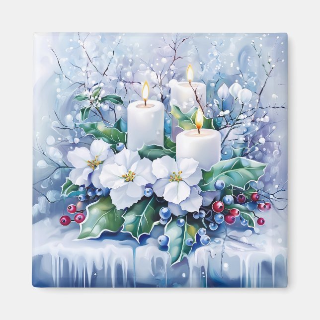 Blue Winter Magnet (Front)