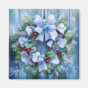 Blue Winter Magnet