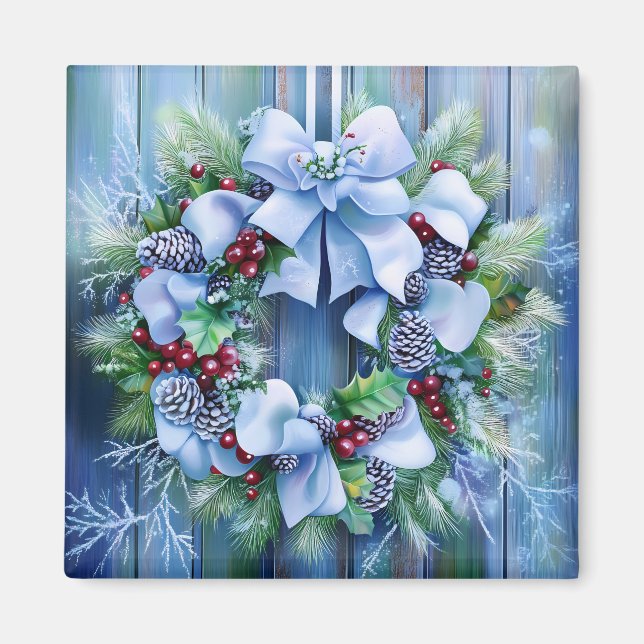 Blue Winter Magnet (Front)