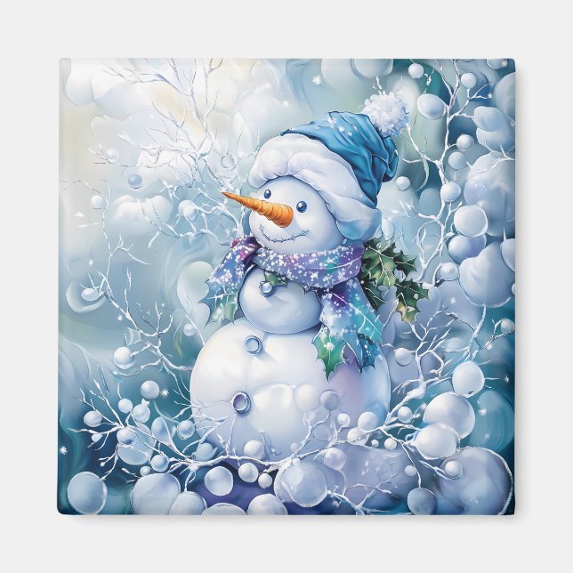 Blue Winter Magnet (Front)