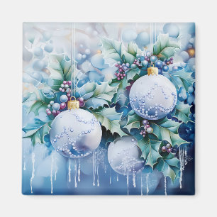 Blue Winter Magnet