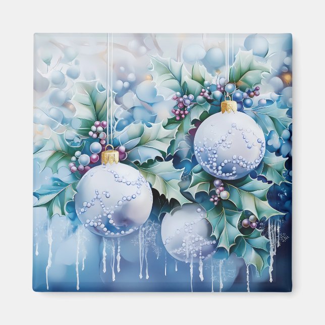 Blue Winter Magnet (Front)
