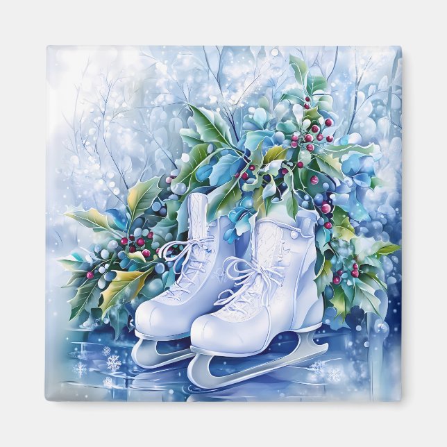 Blue Winter Magnet (Front)