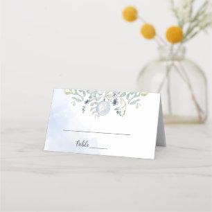 Blue Winter place card