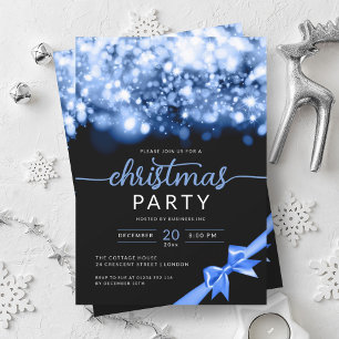 Blue Winter Sparkling Company Xmas Party Invitation