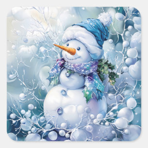 Blue Winter Stickers