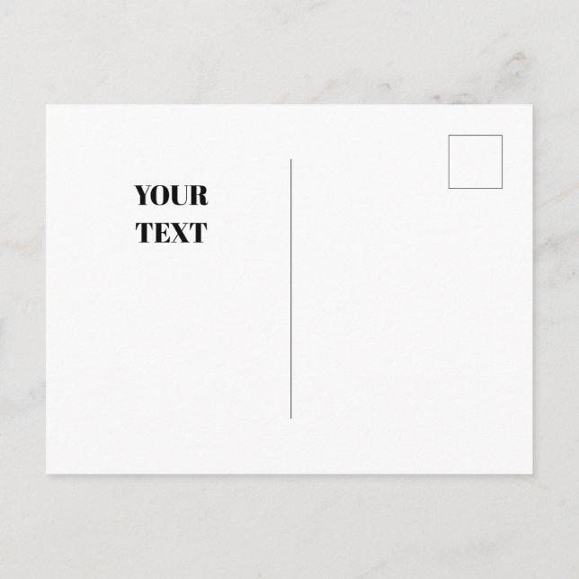 Blue Winter with Deers Postcard (Back)