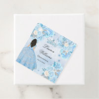 Blue Winter Wonderland Quinceanera Party 