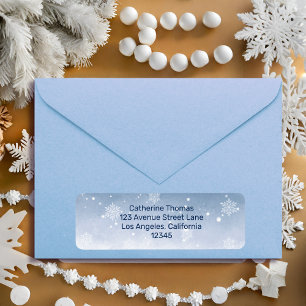 Blue Winter Wonderland Snowfall Christmas Wedding