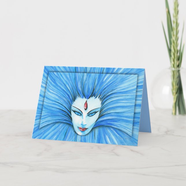 Blue Witch Card (Front)
