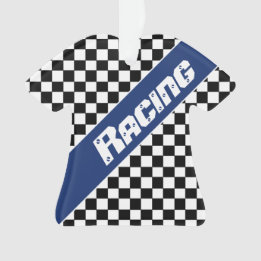 Blue With Black Ornament