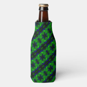Blue with 'floating' intertwined strokes bottle cooler