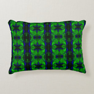 Blue with 'floating' intertwined strokes decorative cushion