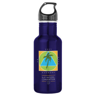 Blue with full logo water bottle