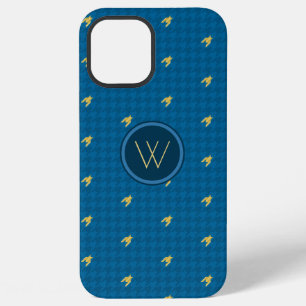 Blue with Gold Accent Houndstooth Case-Mate Case