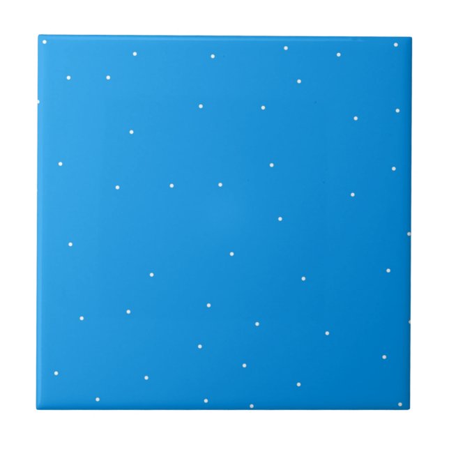 Blue with white dots accessories to customise tile (Front)