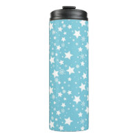 BLUE WITH WHITE STARS & SNOWFLAKES