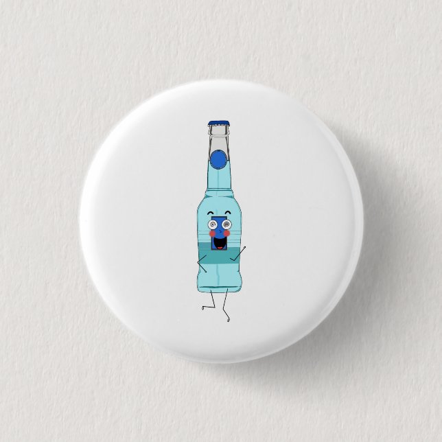 Blue WKD, drink, cute 3 Cm Round Badge (Front)