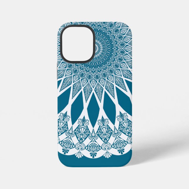 Blue Woad Tristyns Mandala iPhone Case (Back)