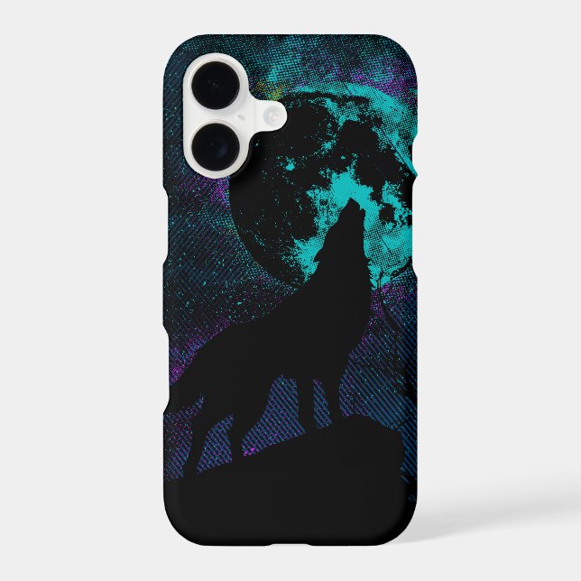 Blue Wolf Apple iPhone 7 case (Back)