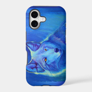 Blue Wolf iPhone 5 / 5S Custom Case Wolf Design