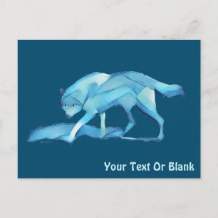 Blue Wolf Postcard