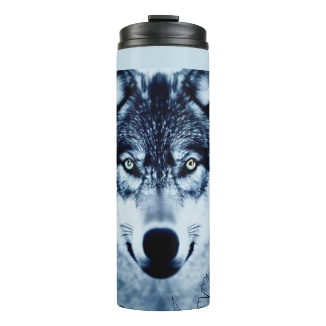 Blue Wolf Thermal Tumbler (Front)