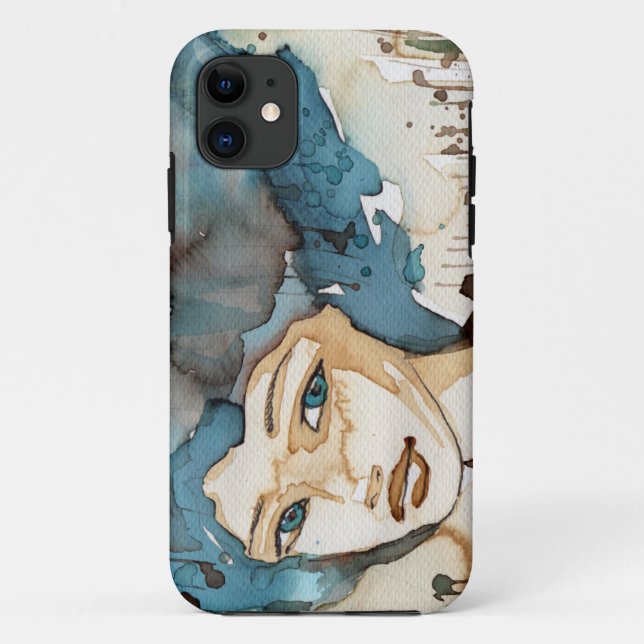Blue Woman Case-Mate iPhone Case (Back)