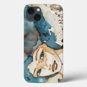 Blue Woman iPhone 13 Case