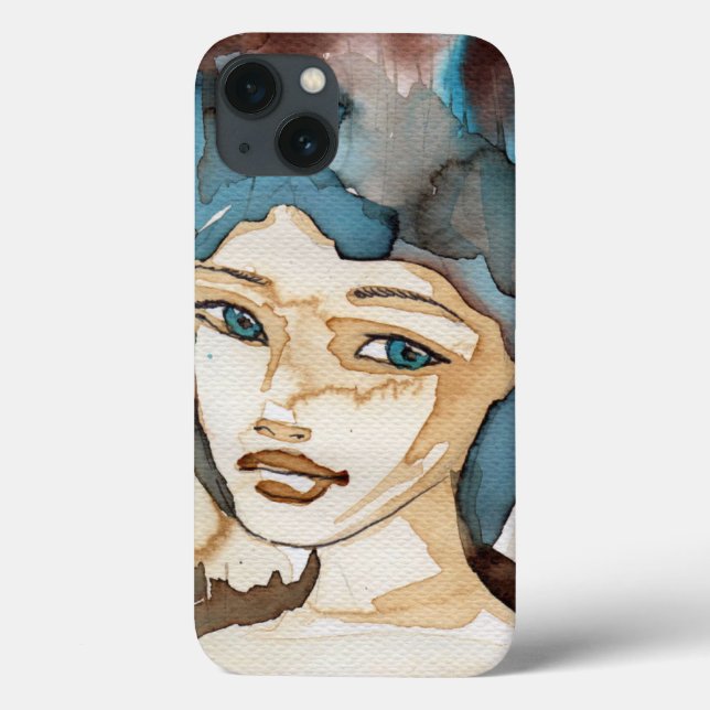 Blue Woman Case-Mate iPhone Case (Back)