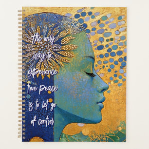 Blue Woman Let Go Of Control Planner