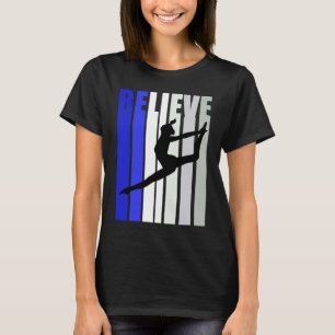 Blue Womens Believe Dance Inspirational Squad Pret T-Shirt