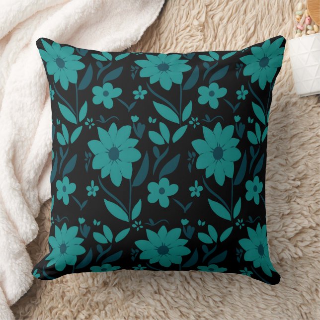 Blue Wood 20x20 Throw Pillow (Blanket)