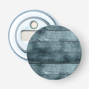 Blue Wooden Cabin Dark Shadows Rustic Carpentry Bottle Opener
