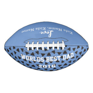 Blue World Best Dad, Customisable American Football