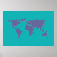 blue world-map