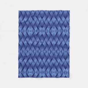 Blue Woven Geometric Blanket