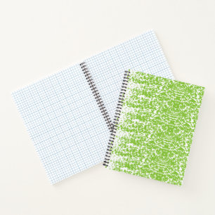 Blue wrapping paper with a repetitive white snowfl notebook