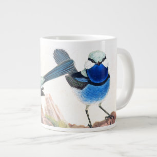 Blue Wren Birds Wildlife Animals Jumbo Mug