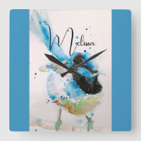 Blue Wren Watercolour Painting Australian Birds